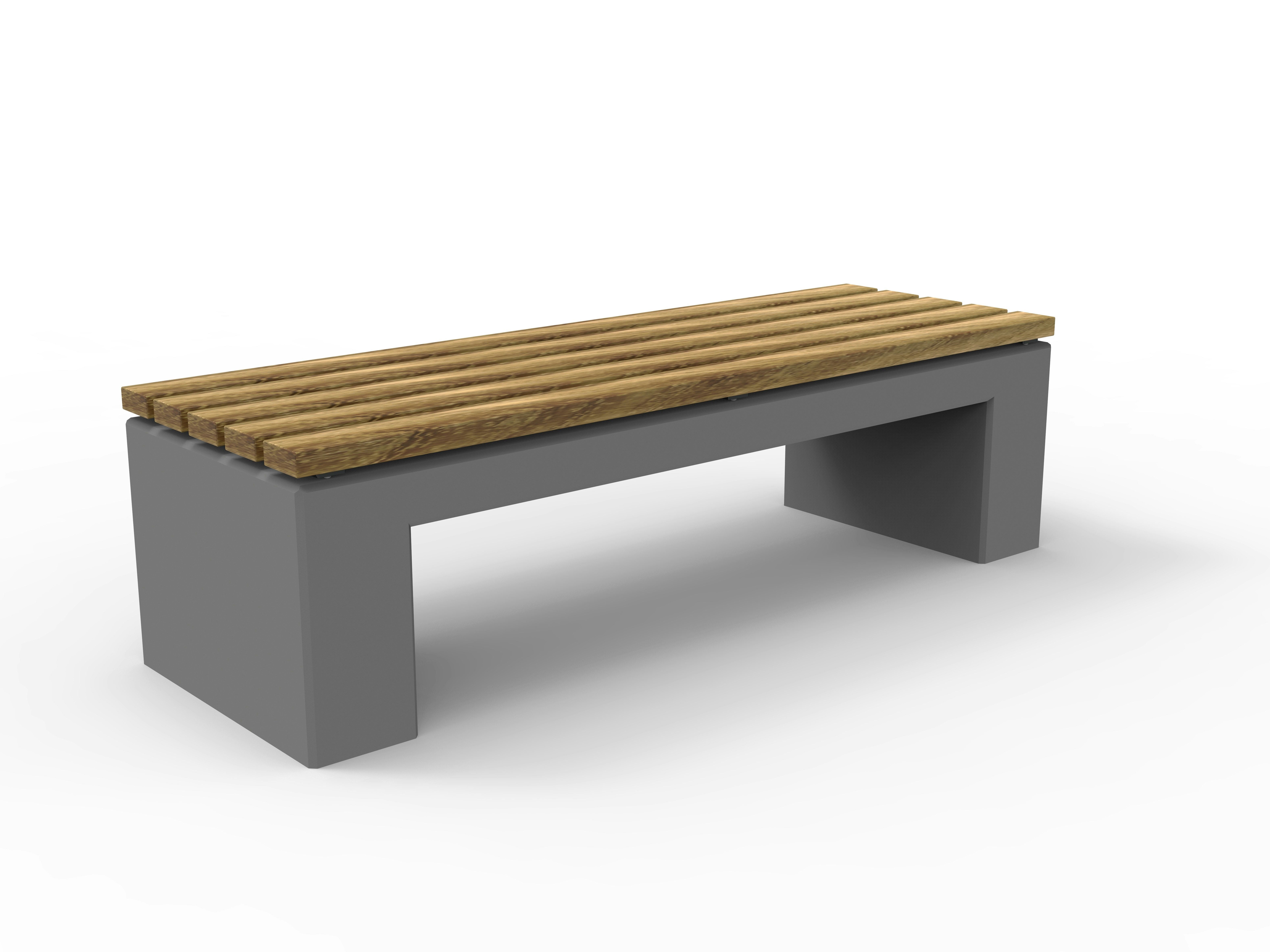 Bank Urbano Cubo Beton grau, Robinie Produktbild