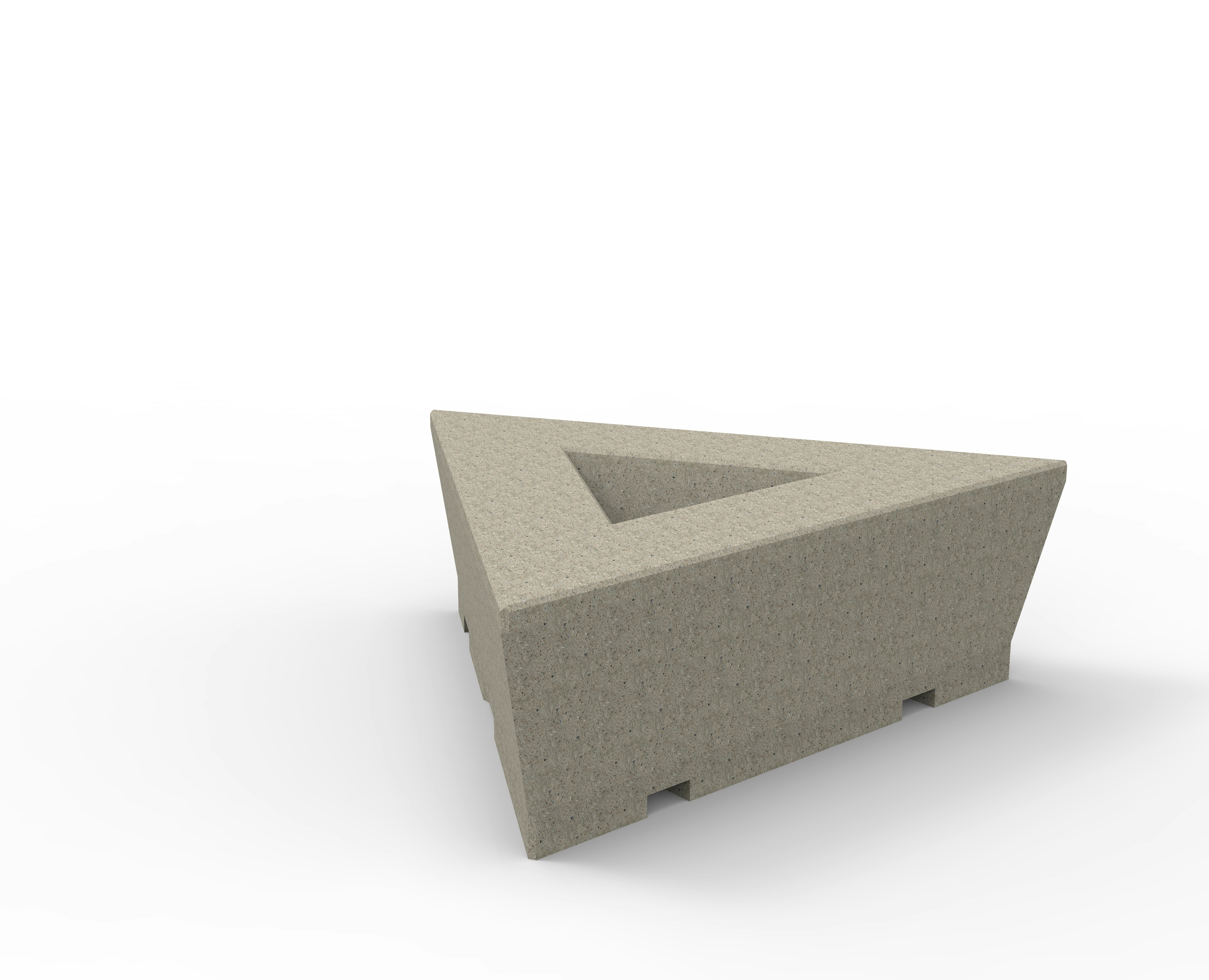 Olympia Urbano Sitzelement dreieckig mit Pflanzbehälter Produktbild