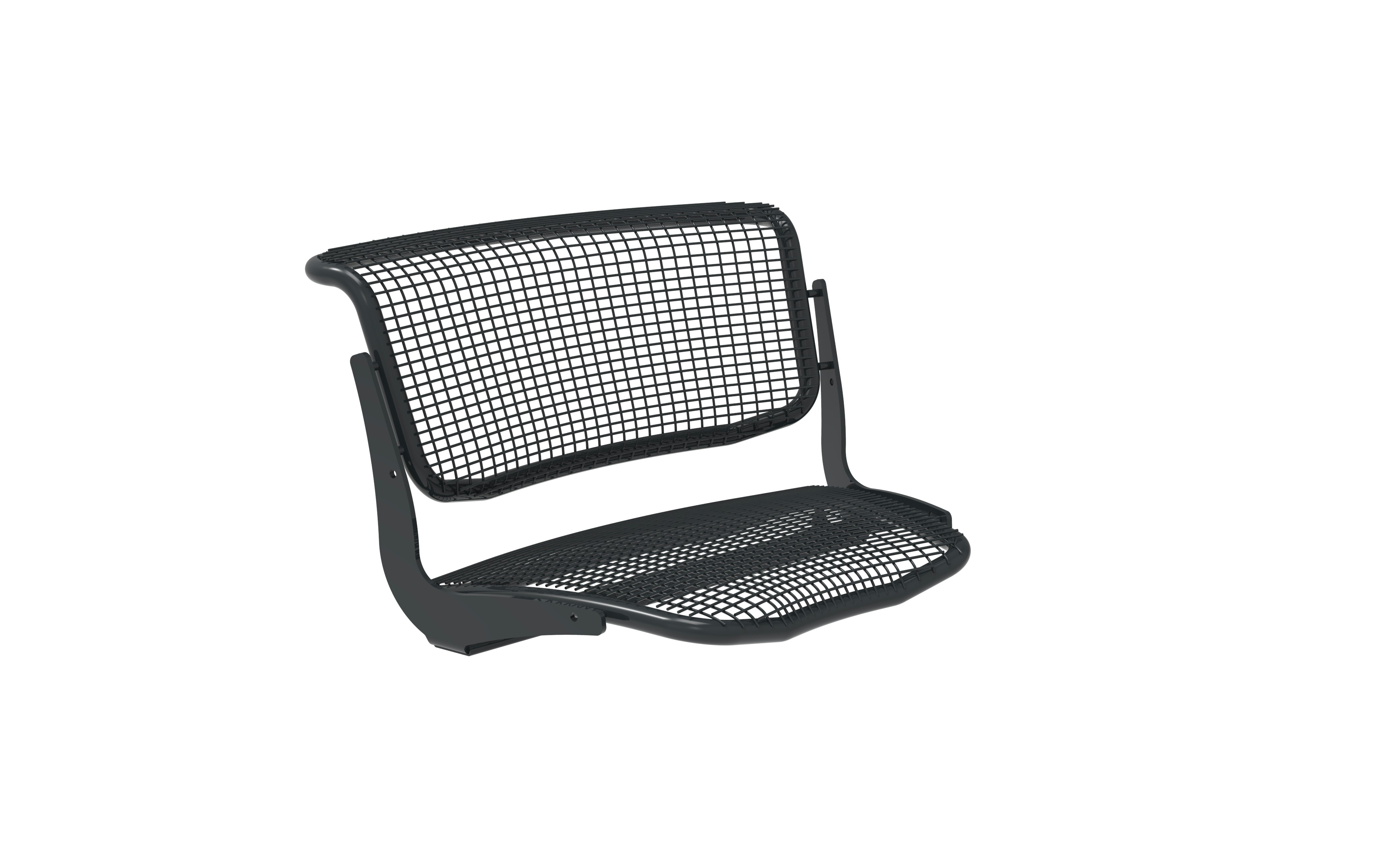 Sitzschale Olympia Nova mit Rückenlehne 1-sitzig gebogen innen Produktbild