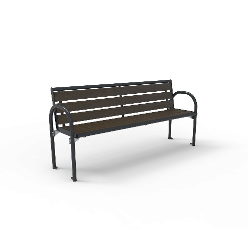 Bank Siesta Style mit Rückenlehne und Bambusbelattung dunkel mobil Produktbild FV S