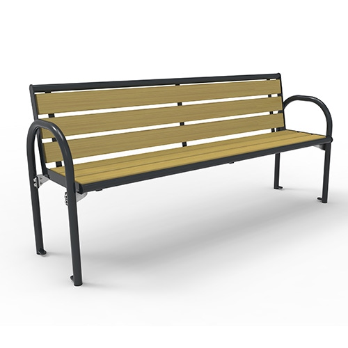 Bank Siesta Style mit Rückenlehne und Accoyabelattung - mobil Produktbild