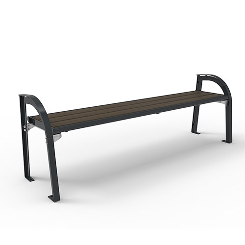 Bank Stella Style ohne Rückenlehne mit Bambusbelattung dunkel Produktbild