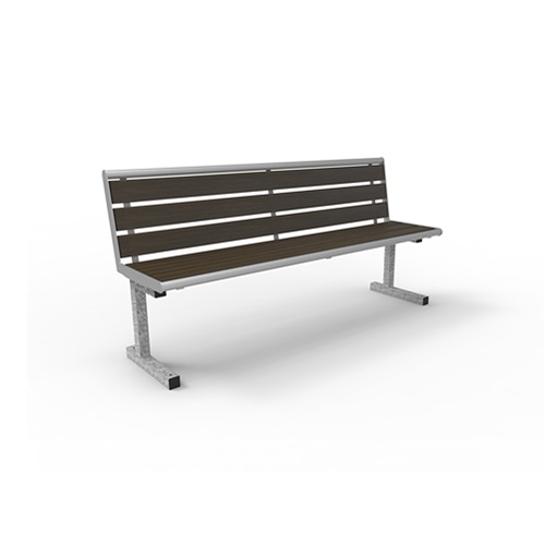 Bank Siena Style mit Bambusbelattung dunkel und Rückenlehne - mobil Produktbild FV S