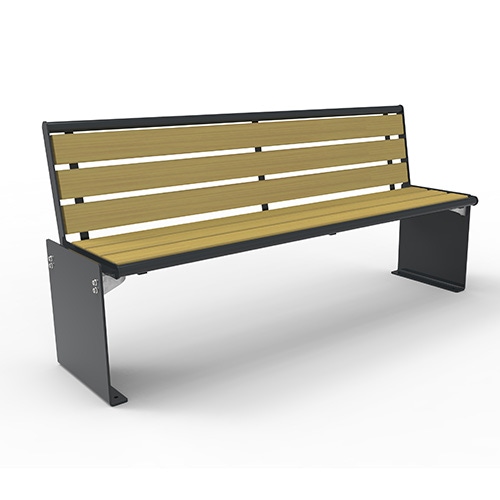 Bank Quadri Style mit Accoyabelattung und Rückenlehne Produktbild MV S