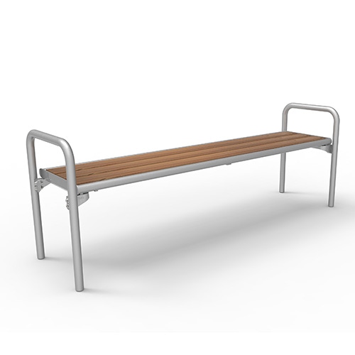 Bank Charisma Style ohne Rücklehne mit Bambusbelattung Savanna - ortsfest Produktbild FV S