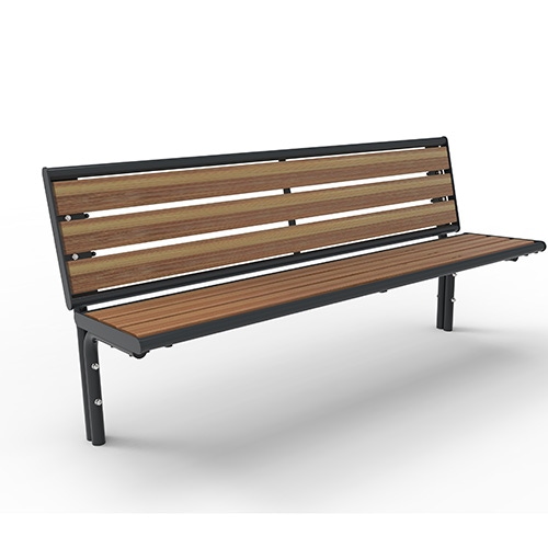 Bank Piazza Plus Style mit Bambusbelattung Savanna - ortsfest Produktbild MV S