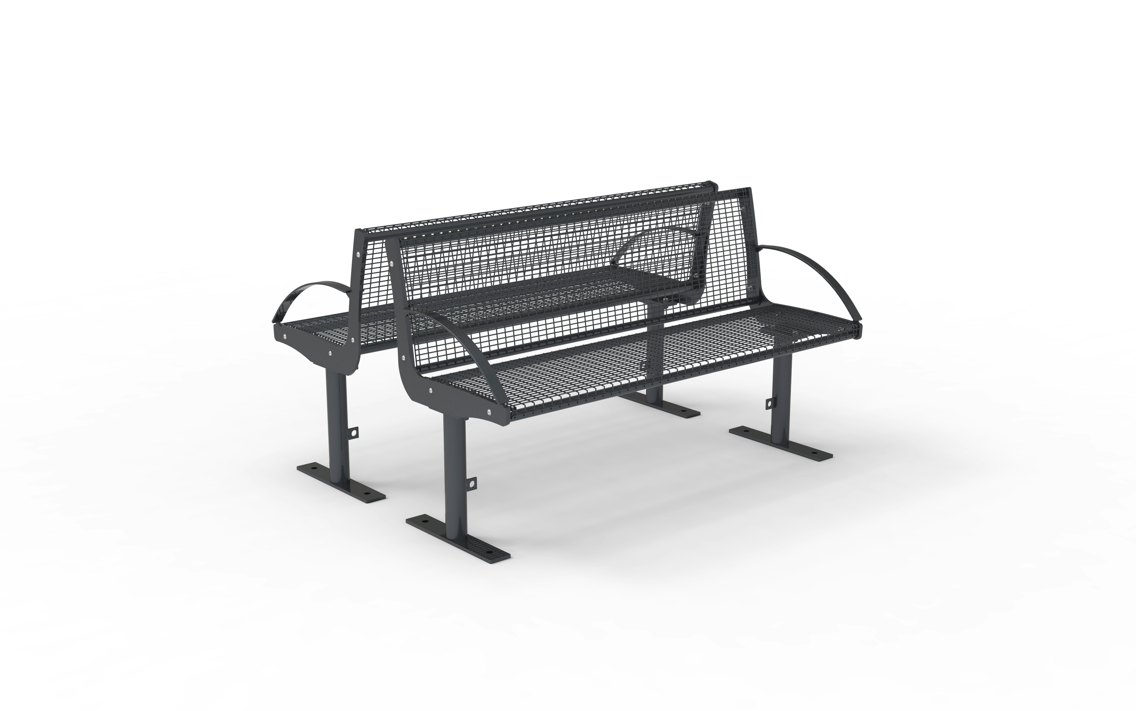 Bank Intersit Drahtgitter 3+3-sitzig - FP0 / mobil Produktbild