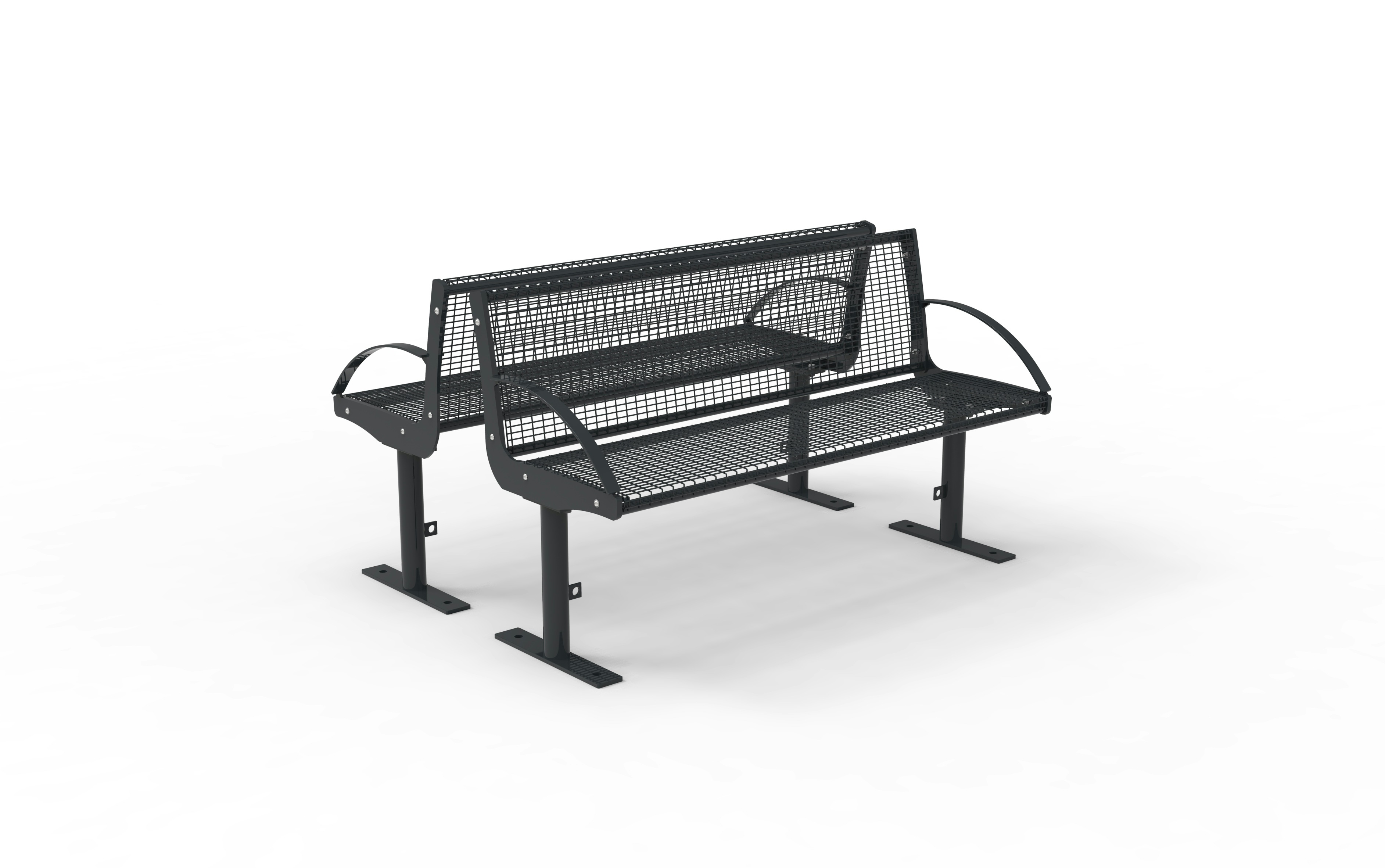 Bank Intersit Drahtgitter 3+3-sitzig - FP0 / mobil Produktbild FV S