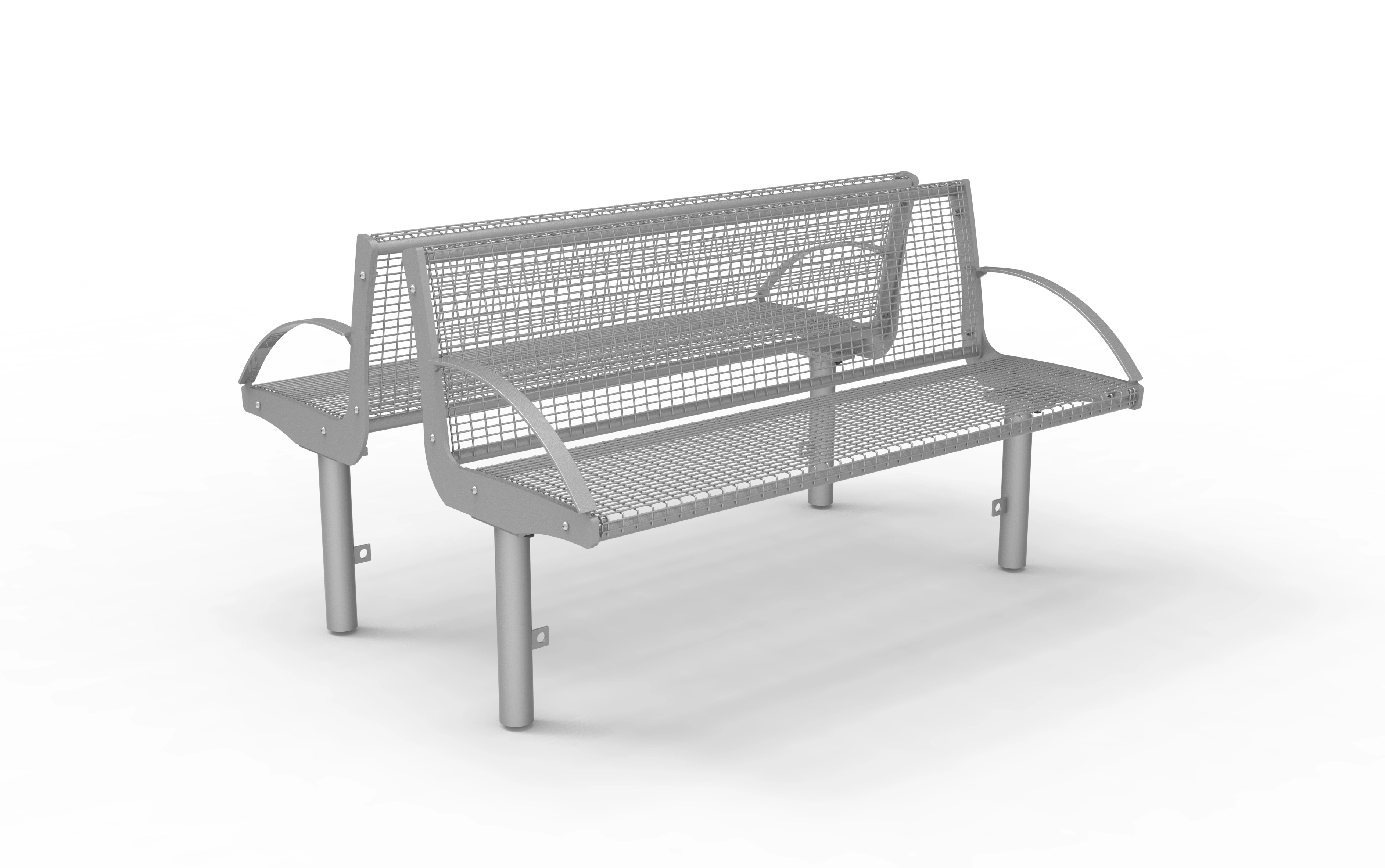 Bank Intersit Drahtgitter 3+3-sitzig - FP170 Produktbild FV S