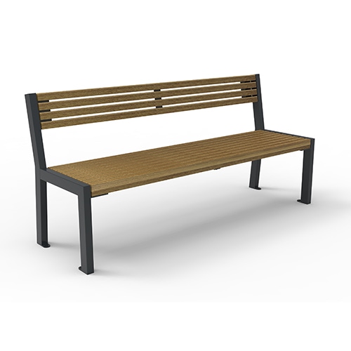 Bank Patio mit Rückenlehne Robinie Produktbild FV S