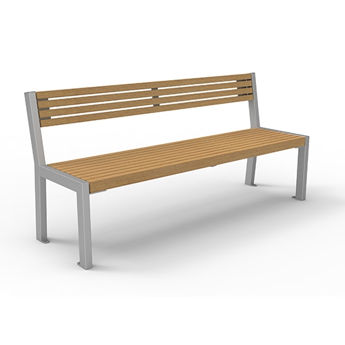 Bank Patio mit Rückenlehne Iroko Produktbild FV S