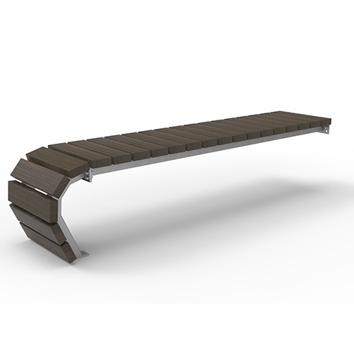 Anbauelement Olympia Luna Flow 3-sitzig Bambus dunkel Produktbild FV S