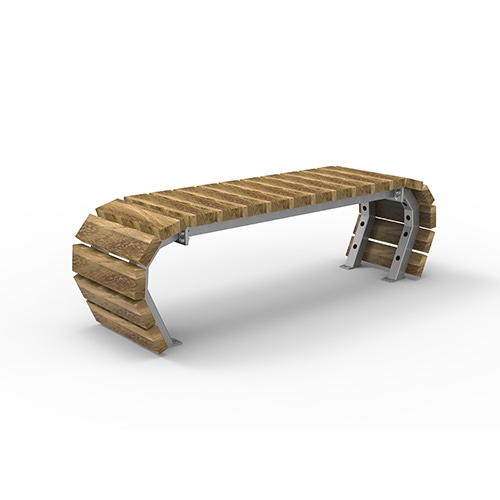 Bank Olympia Luna Flow 2-sitzig Robinie Produktbild FV S