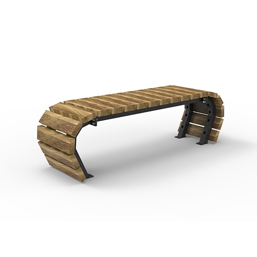 Bank Olympia Luna Flow 2-sitzig Robinie Produktbild