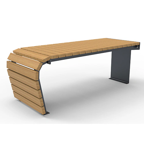 Tisch Olympia Luna Flow einseitig Iroko Produktbild