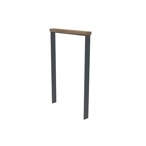 Anlehnbügel Quadri m. Auflage aus Bambus Savanna ortsfest Produktbild FV S