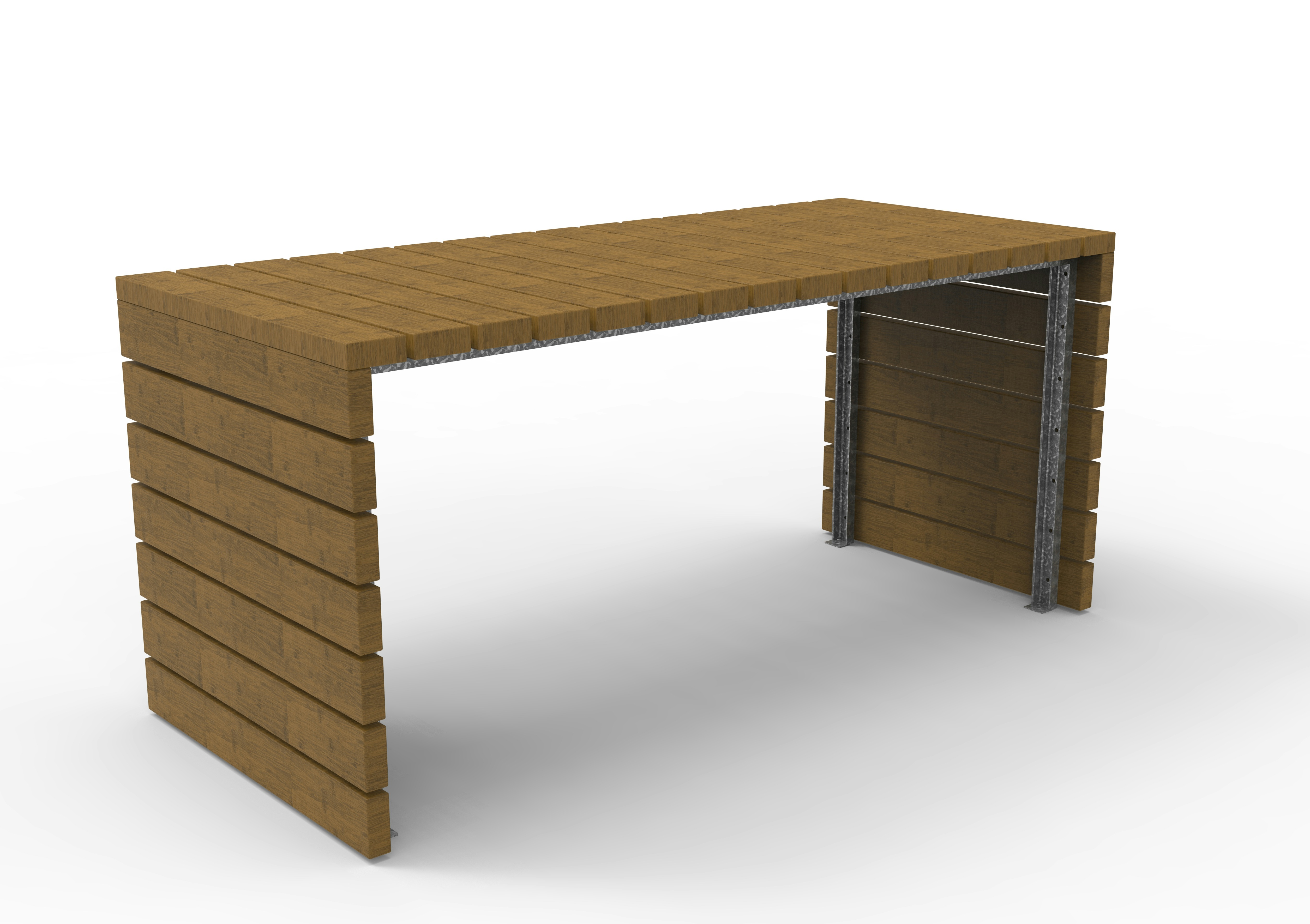 Tisch Via mit Bambusbelattung Savanna Produktbild