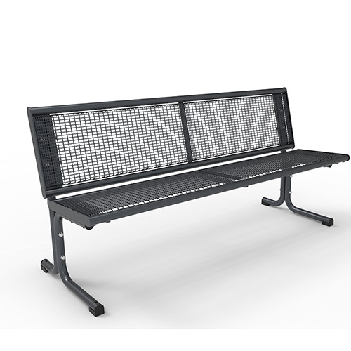 Bank Piazza Plus Style mit Drahtgittereinsatz - mobil Produktbild MV S