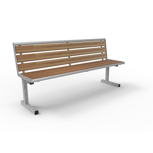 Bank Siena Style mit Bambusbelattung Savanna und Rückenlehne - mobil Produktbild FV S