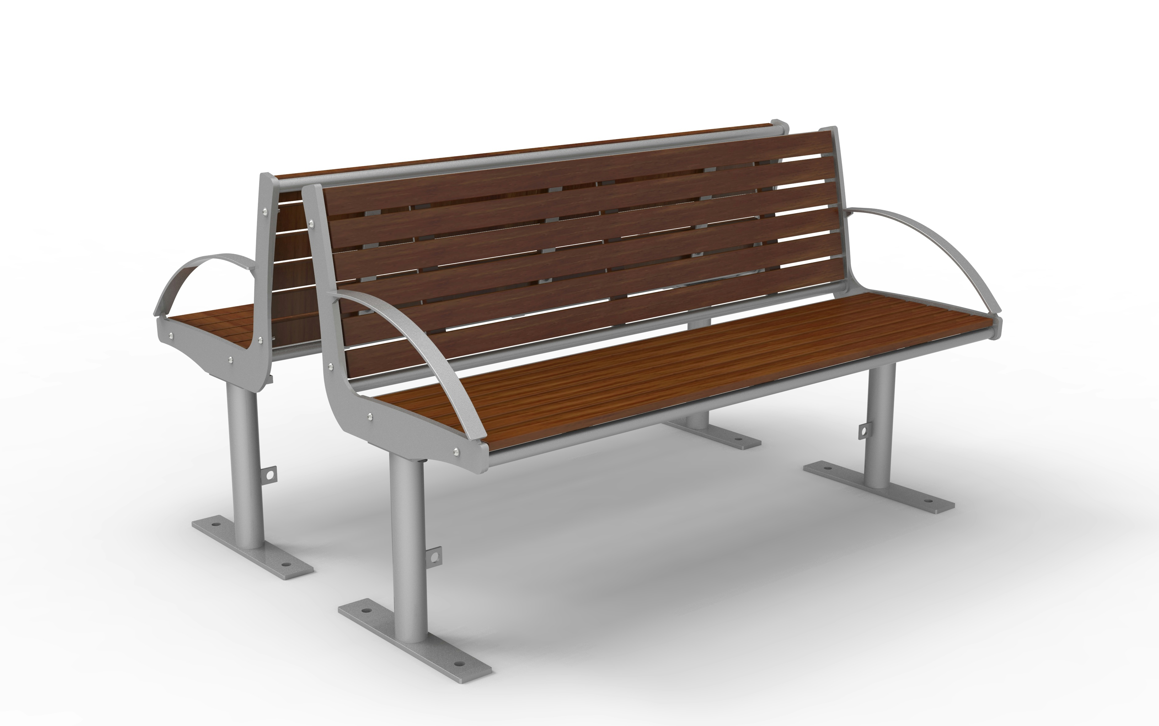 Bank Intersit Pagholz 3+3-sitzig - FP0 / mobil Produktbild FV S