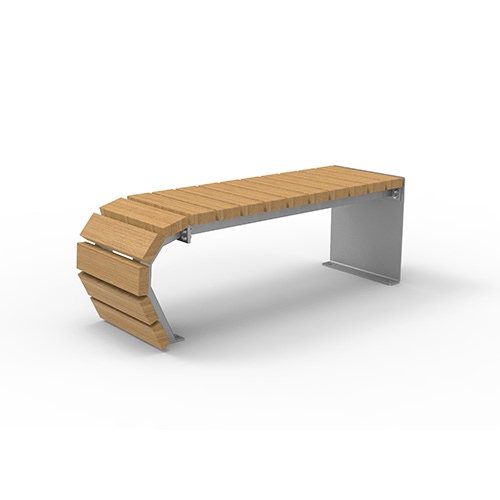 Grundelement Olympia Luna Flow 2-sitzig Iroko Produktbild FV S