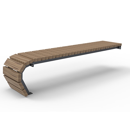 Anbauelement Olympia Luna Flow 3-sitzig Bambus Savanna Produktbild FV S