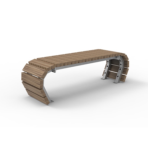 Bank Olympia Luna Flow 2-sitzig Bambus Savanna Produktbild FV S