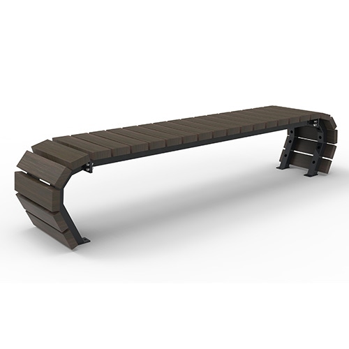 Bank Olympia Luna Flow 3-sitzig Bambus dunkel Produktbild FV S