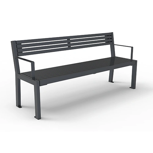 Bank Patio mit Rückenlehne und Armlehne Rohr Produktbild FV S