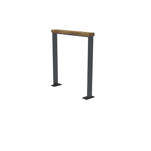 Anlehnbügel Quadri m. Auflage aus Robinie FP0 Produktbild FV S