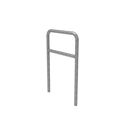 Anlehnbügel Aalen mit Querholm ortsfest/ Bodenhülse Produktbild FV S