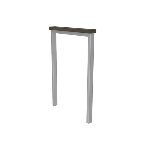 Anlehnbügel Patio m. Auflage aus Bambus dunkel ortsfest Produktbild FV S