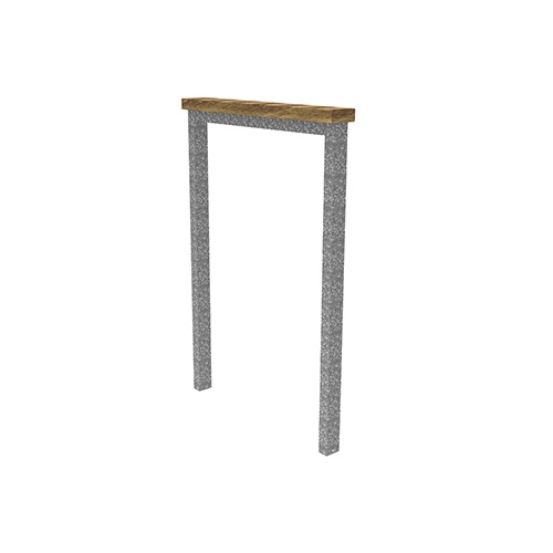 Anlehnbügel Patio m. Auflage aus Robinie ortsfest Produktbild FV S