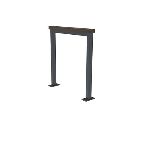 Anlehnbügel Patio mit Auflage aus Bambus dunkel FP0 Produktbild FV S