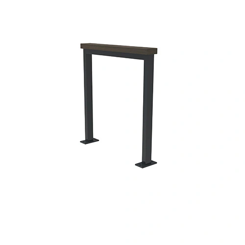 Anlehnbügel Patio mit Auflage aus Bambus dunkel FP0 Produktbild FV S