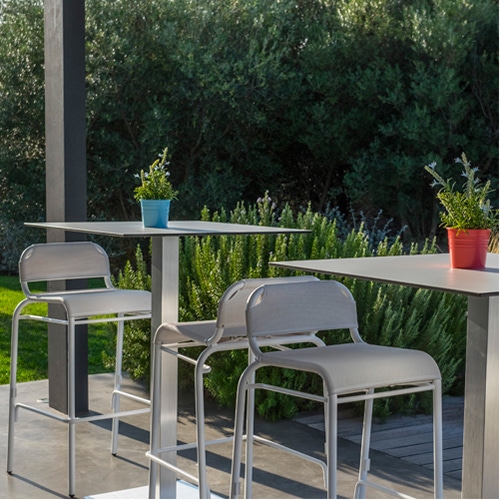 Stehtisch Capri 60x60 cm für den Außenbereich Produktbild F2 S