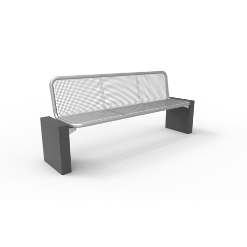 Sitzbank Gloria Harmony 1800mm mit Sichtbetonfuß Produktbild FV S