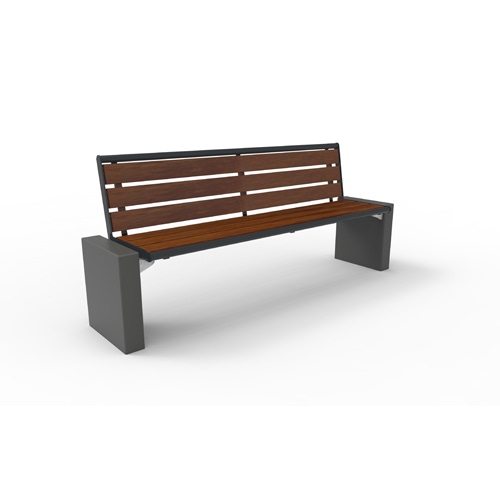 Sitzbank Gloria Style mit Pagholzbelattung und Sichtbetonfüßen Produktbild