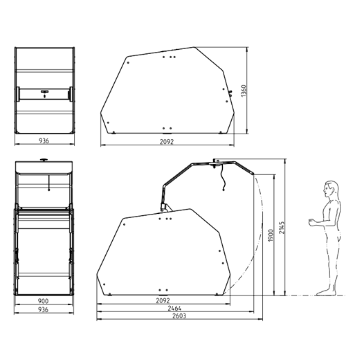 Radbox Pedalo Grundelement Produktbild FV S