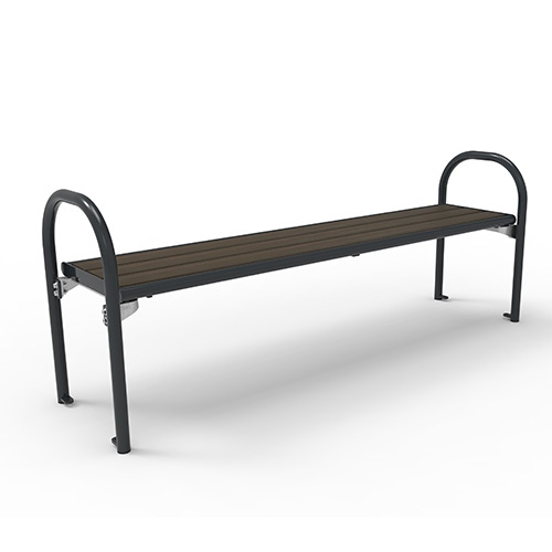 Bank Siesta Style ohne Rückenlehne mit Bambusbelattung dunkel - mobil Produktbild MV S