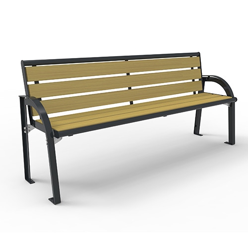 Bank Stella Style mit Rückenlehne und Accoyabelattung Produktbild