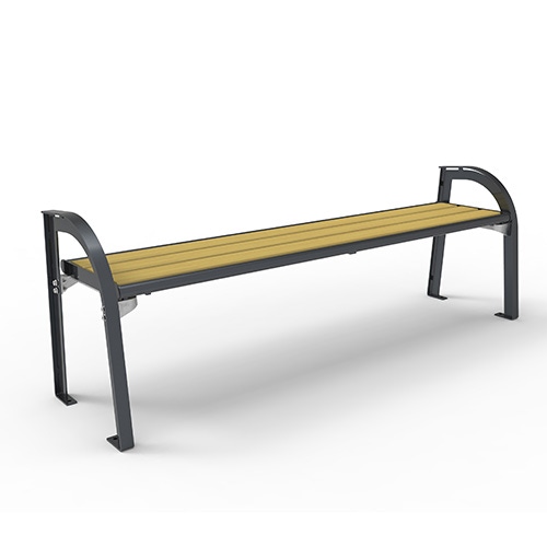 Bank Stella Style ohne Rückenlehne mit Accoyabelattung Produktbild MV S