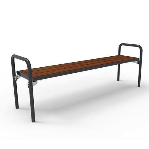 Bank Charisma Style ohne Rücklehne mit Pagholzbelattung - ortsfest Produktbild