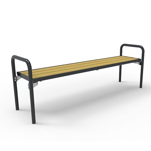 Bank Charisma Style ohne Rücklehne mit Accoyabelattung - ortsfest Produktbild