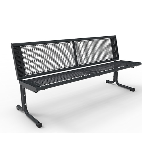 Bank Piazza Plus Style mit Drahtgittereinsatz - mobil Produktbild