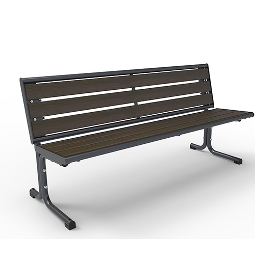 Bank Piazza Plus Style mit Bambusbelattung dunkel - mobil Produktbild MV S