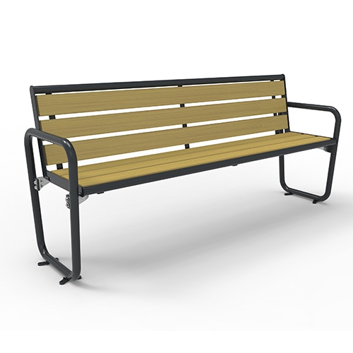 Bank Primavera Style mit Armlehne und Rückenlehne - Accoya Produktbild MV S