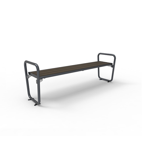 Bank Primavera Style mit Armlehne ohne Rückenlehne - Bambus dunkel Produktbild