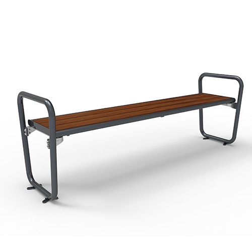 Bank Primavera Style mit Armlehne ohne Rückenlehne - Pagholz Produktbild MV S