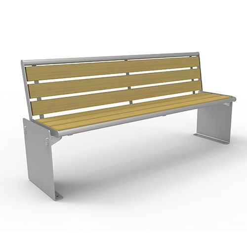 Bank Quadri Style mit Accoyabelattung und Rückenlehne Produktbild MV S